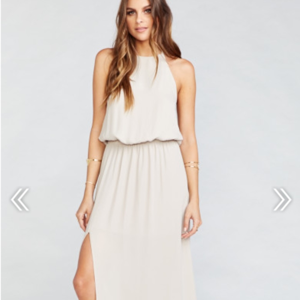 XS Show me your mumu Heather Halter - Tan / Cream